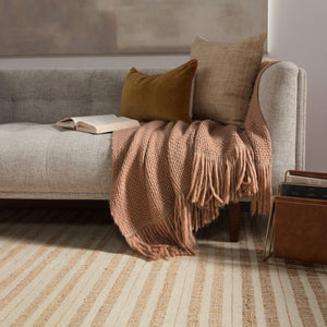 Jaipur Living Jaipur Living Rey Handwoven Wool Jute Flatweave Rug Earthy Stripe for Rooms 5' x 8' RUG146018