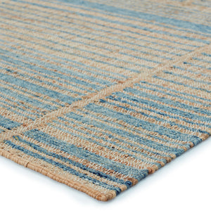 Jaipur Living Dorada Ciana Drd02 Handwoven Handmade 50% Wool 50% Jute Lines Stripes Indoor Rug Brown, Blue 50% Wool 50% Jute Rug153075