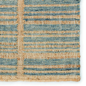 Jaipur Living Dorada Ciana Drd02 Handwoven Handmade 50% Wool 50% Jute Lines Stripes Indoor Rug Brown, Blue 50% Wool 50% Jute Rug153075