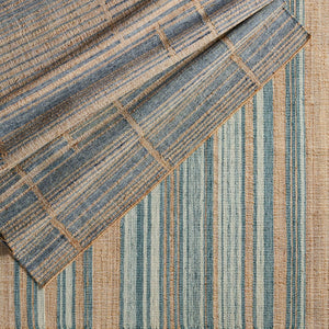 Jaipur Living Dorada Ciana Drd02 Handwoven Handmade 50% Wool 50% Jute Lines Stripes Indoor Rug Brown, Blue 50% Wool 50% Jute Rug153075