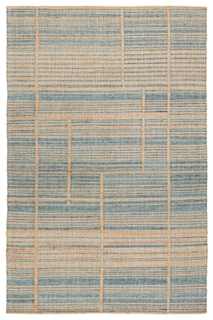 Jaipur Living Dorada Ciana Drd02 Handwoven Handmade 50% Wool 50% Jute Lines Stripes Indoor Rug Brown, Blue 50% Wool 50% Jute Rug153075