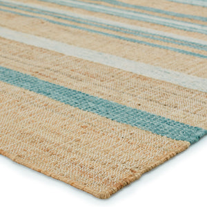 Jaipur Living Jaipur Living Handwoven Jute Wool Flatweave Rug Natural Stripe for Entryway or Room RUG153076