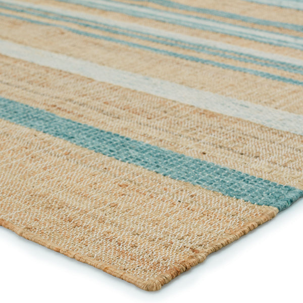 Jaipur Living Jaipur Living Handwoven Jute Wool Flatweave Rug Natural Stripe for Entryway or Room RUG153076