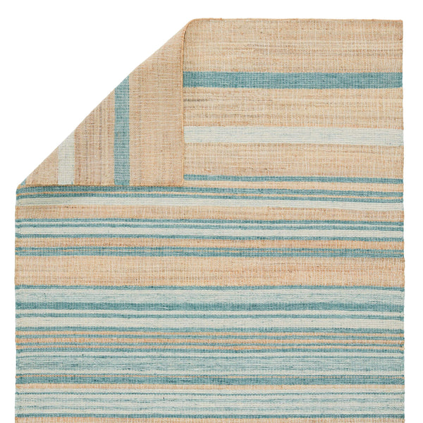 Jaipur Living Jaipur Living Handwoven Jute Wool Flatweave Rug Natural Stripe for Entryway or Room RUG153076