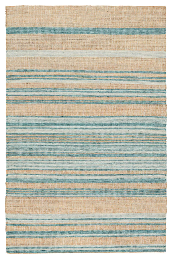 Jaipur Living Jaipur Living Handwoven Jute Wool Flatweave Rug Natural Stripe for Entryway or Room RUG153076