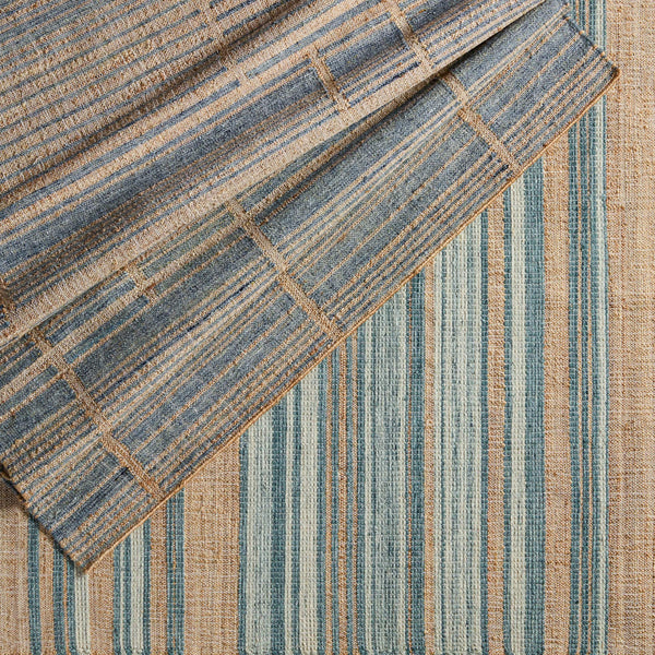 Jaipur Living Jaipur Living Handwoven Jute Wool Flatweave Rug Natural Stripe for Entryway or Room RUG153076
