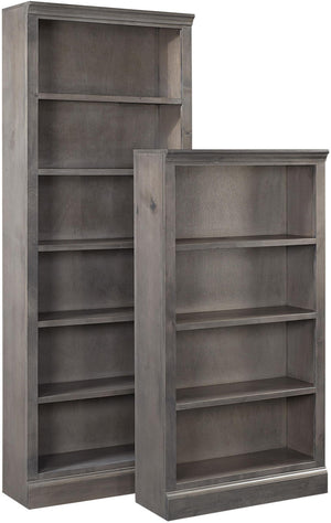 Churchill Smokey Grey 84" Bookcase w/ 5 fixed shelves DR3484-GRY Aspenhome