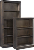 Churchill Smokey Grey 84" Bookcase w/ 5 fixed shelves DR3484-GRY Aspenhome