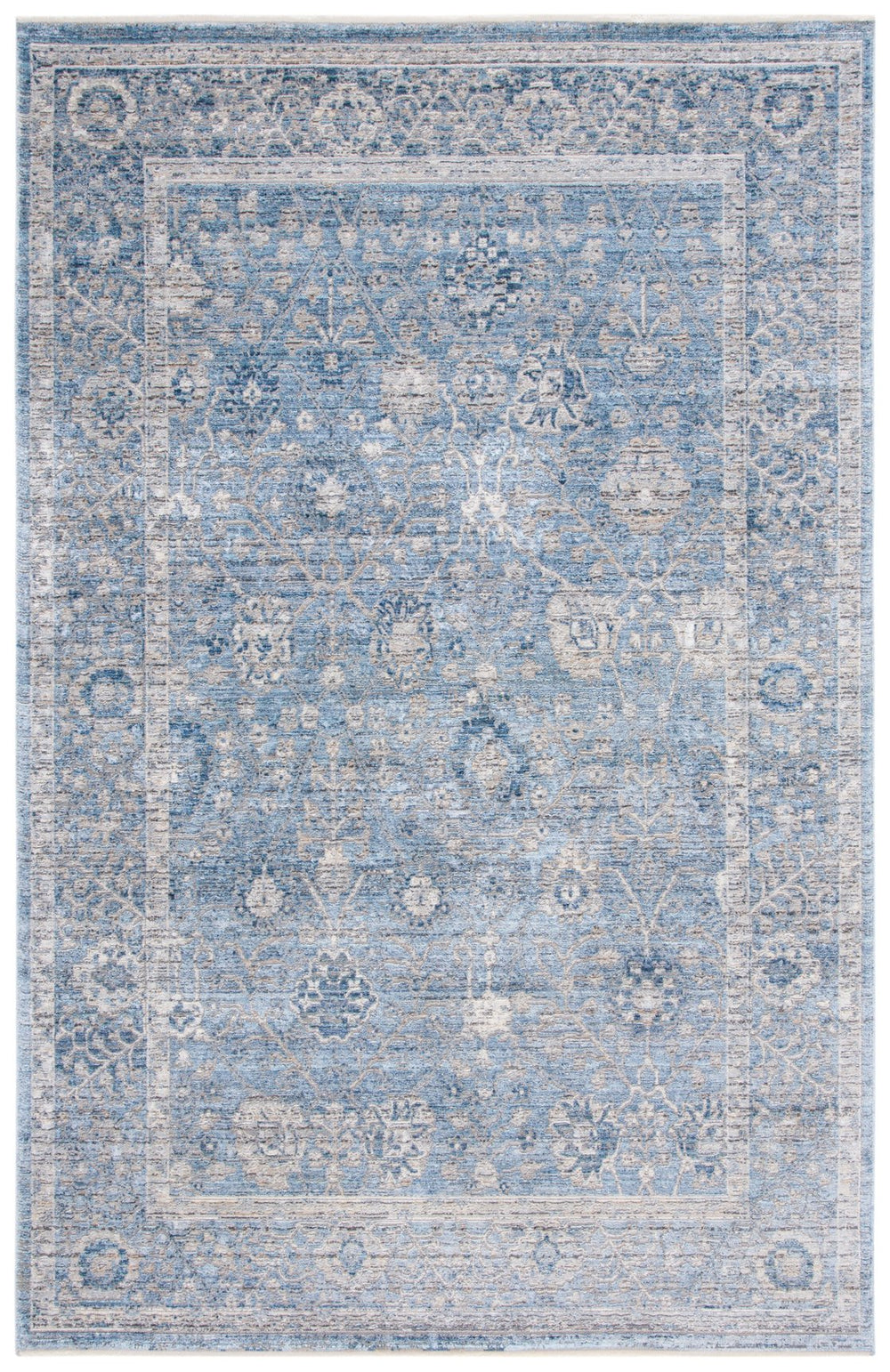 Safavieh Dream Traditional Area Rug 10x14 Ft In Grey & Turquoise – Elegant Floral Design For Modern Homes Grey ,Turquoise 60% Viscose,40% Polyester Drm408j-10