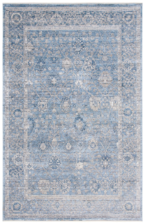 Safavieh Dream Traditional Area Rug 10x14 Ft In Grey & Turquoise – Elegant Floral Design For Modern Homes Grey ,Turquoise 60% Viscose,40% Polyester Drm408j-10