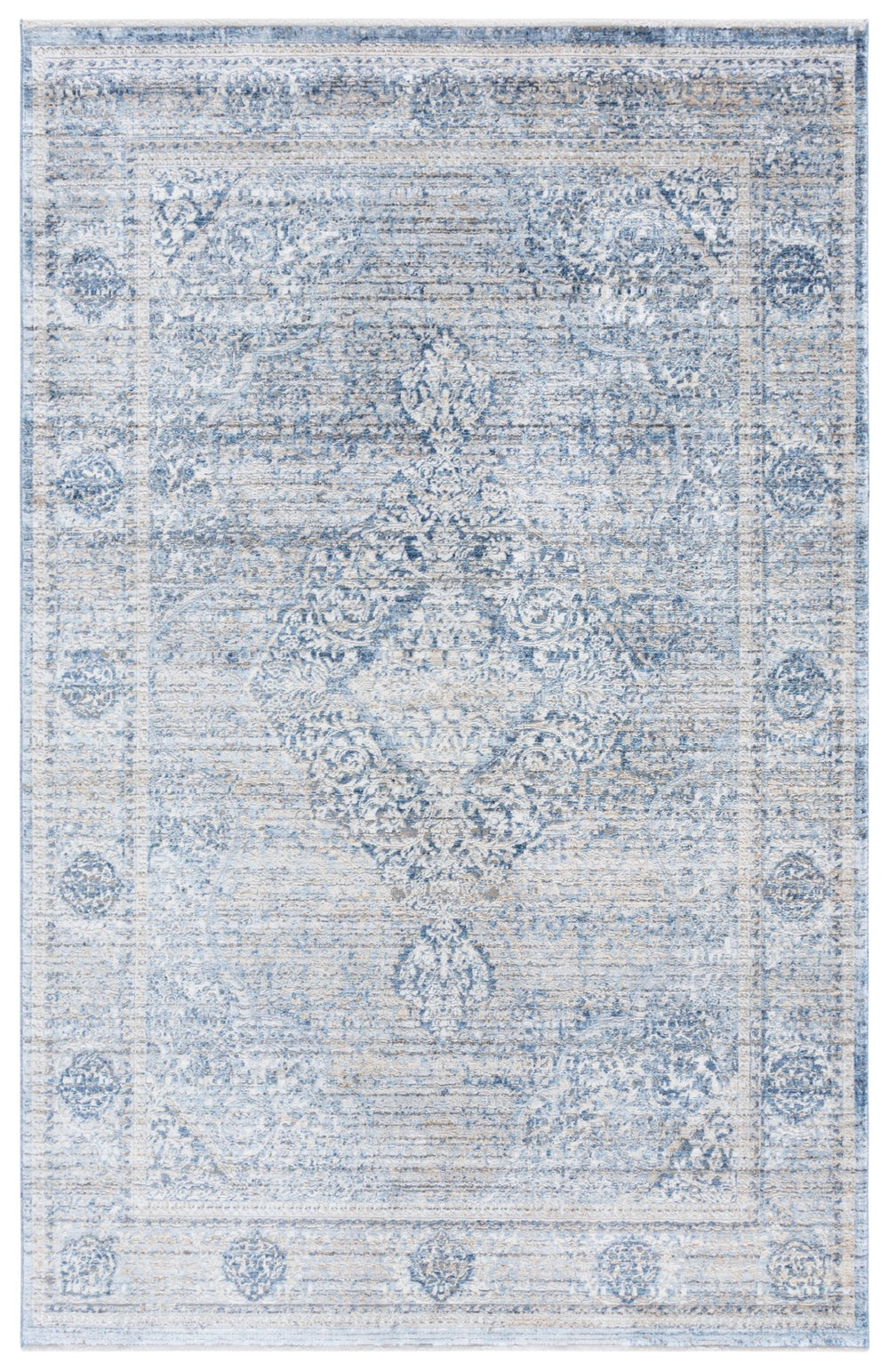 Safavieh Dream Large Rectangle Area Rug - Elegant Grey & Turquoise Design For Living Room Or Bedroom Decor Grey ,Turquoise 60% Viscose,40% Polyester Drm492j-10