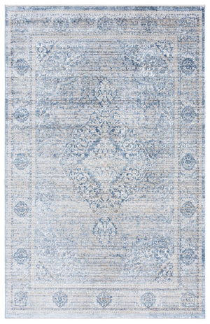 Safavieh Dream Large Rectangle Area Rug - Elegant Grey & Turquoise Design For Living Room Or Bedroom Decor Grey ,Turquoise 60% Viscose,40% Polyester Drm492j-10