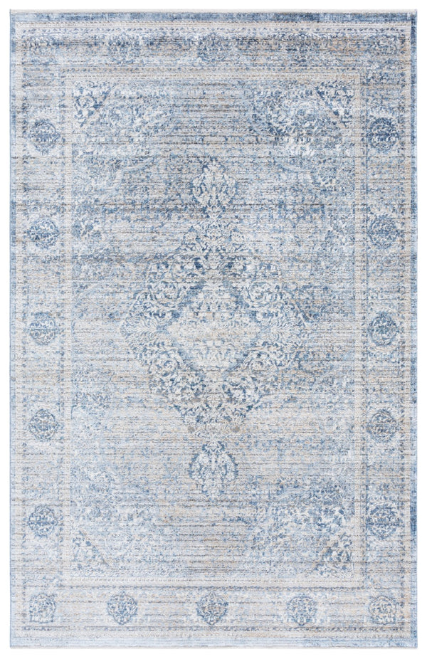 Safavieh Dream Large Rectangle Area Rug - Elegant Grey & Turquoise Design For Living Room Or Bedroom Decor Grey ,Turquoise 60% Viscose,40% Polyester Drm492j-10