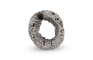 Phillips Collection Cast Eroded Wood Circle Wall Tile - Modern Organic Design With Silver Leaf Finish For Unique Spaces Silver Resin Composite Ph102835