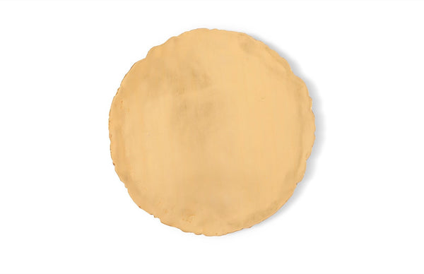 Phillips Collection Cast Oil Drum Wall Discs Set Of 4 – Edgy Gold Leaf Decorative Art For Modern Organic Spaces Gold Resin Ph60516