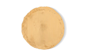 Phillips Collection Cast Oil Drum Wall Discs Set Of 4 – Edgy Gold Leaf Decorative Art For Modern Organic Spaces Gold Resin Ph60516