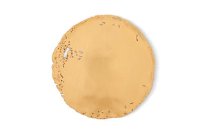Phillips Collection Cast Oil Drum Wall Discs Set Of 4 – Edgy Gold Leaf Decorative Art For Modern Organic Spaces Gold Resin Ph60516