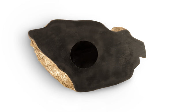 Phillips Collection Boulder Gold Leaf Wall Art - Handcrafted, Luminous Decorative Accent With Organic Modern Appeal Gold Resin Ph67772