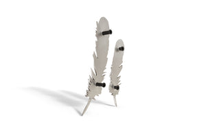 Phillips Collection Feathers Decorative Wall Art Sculptures – Luminous Nature-inspired Design For Modern Interiors Silver Resin Ph79017