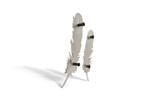 Phillips Collection Feathers Decorative Wall Art Sculptures – Luminous Nature-inspired Design For Modern Interiors Silver Resin Ph79017