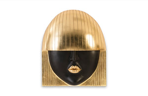Phillips Collection Fashion Faces Wall Art - Chic Resin Décor Piece With Striking Style To Elevate Your Space Elegantly Black,Gold Resin Ph94748