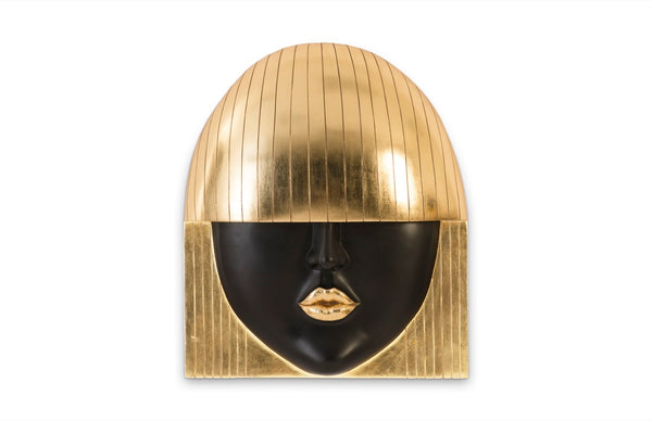 Phillips Collection Fashion Faces Wall Art - Chic Resin Décor Piece With Striking Style To Elevate Your Space Elegantly Black,Gold Resin Ph94748
