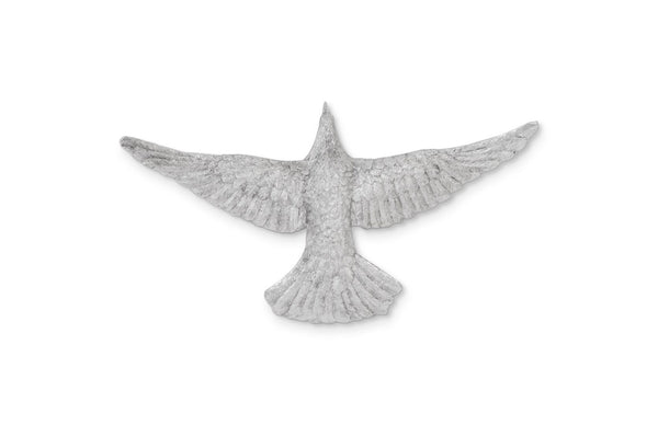 Phillips Collection Dove Wall Art, Elegant Metallic Birds For Dynamic Gallery Displays And Stunning Home Decor Silver Resin Ph97481