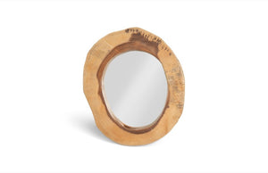 Phillips Collection Chuleta Mirror – Unique Chamcha Wood Design, Sculptural Organic Accent For Modern Interiors Brown Wood ,Chamcha Wood Th59565