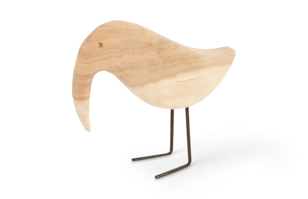 Phillips Collection Bleached Bird Sculpture - Playful Home Accent With Unique Woodgrain Texture For Stylish Displays Brown Wood Th77252