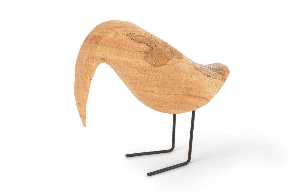 Phillips Collection Natural Bird Sculpture – Playful Decorative Accent For Home, Unique Woodgrain Texture, Versatile Display Brown Wood Th77264