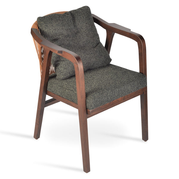 Soho Concept Drops Dining Armchair - Elegant Solid Ash Frame, Premium Fabrics & 10-year Guarantee, Limited Stock! Black,Ash,Walnut  Soho-concept-dining-chair-02631