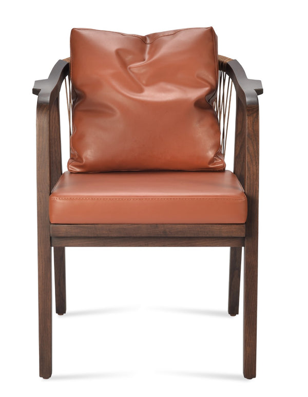Soho Concept Drops Dining Armchair - Elegant Solid Ash Frame, Premium Fabrics & 10-year Guarantee, Limited Stock! Ash,Walnut  Soho-concept-dining-chair-02634