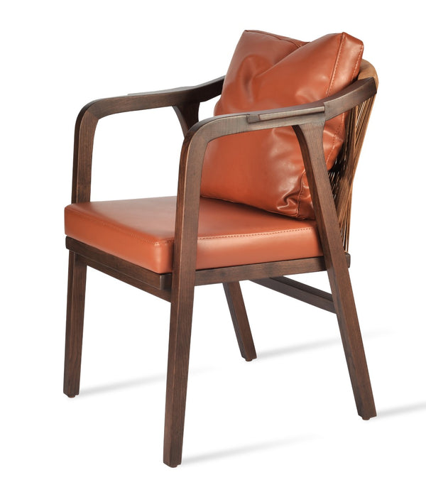 Soho Concept Drops Dining Armchair - Elegant Solid Ash Frame, Premium Fabrics & 10-year Guarantee, Limited Stock! Ash,Walnut  Soho-concept-dining-chair-02637