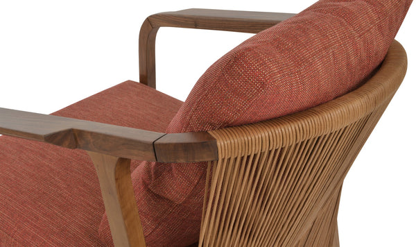 Soho Concept Drops Arm Sofa In Luxury Boucle, Velvet & Camira Era Fabrics - 10 Year Warranty, Beige & Walnut Red,Walnut  Soho-concept-dining-chair-13069