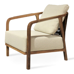 Soho Concept Drops Arm Sofa In Luxury Boucle, Velvet & Camira Era Fabrics - 10 Year Warranty, Beige & Walnut White,Walnut  Soho-concept-dining-chair-13073