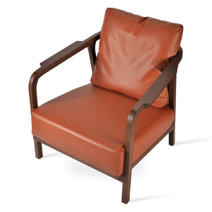 Soho Concept Drops Arm Lounge Chair (Ppm-fr) - Stylish Walnut Design With 2-year Guarantee For Ultimate Comfort Walnut  Soho-concept-dining-chair-13077