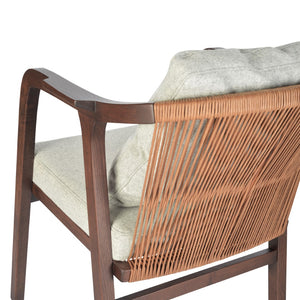 Soho Concept Drops Arm Lounge Chair - Premium Wool Upholstery, Solid Wood Frame, 10-year Guarantee, Stylish Comfort Silver,Walnut  Soho-concept-dining-chair-02629