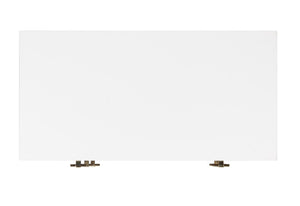 Safavieh Genevieve 3-Drawer Dresser – Retro-Inspired Elegance With Modern Gold Accents For Chic Storage Solutions White/Walnut/Gold DRS5000B