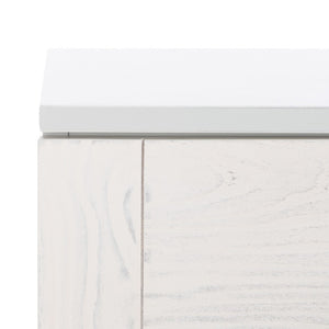 Safavieh Genevieve 3-Drawer Dresser – Retro-Inspired Elegance With Modern Gold Accents For Chic Storage Solutions Grey/White Washed DRS5000F