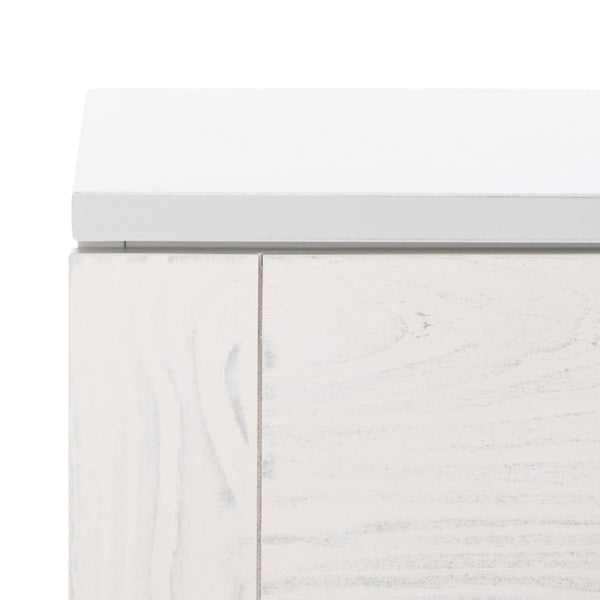 Safavieh Genevieve 3-Drawer Dresser – Retro-Inspired Elegance With Modern Gold Accents For Chic Storage Solutions Grey/White Washed DRS5000F