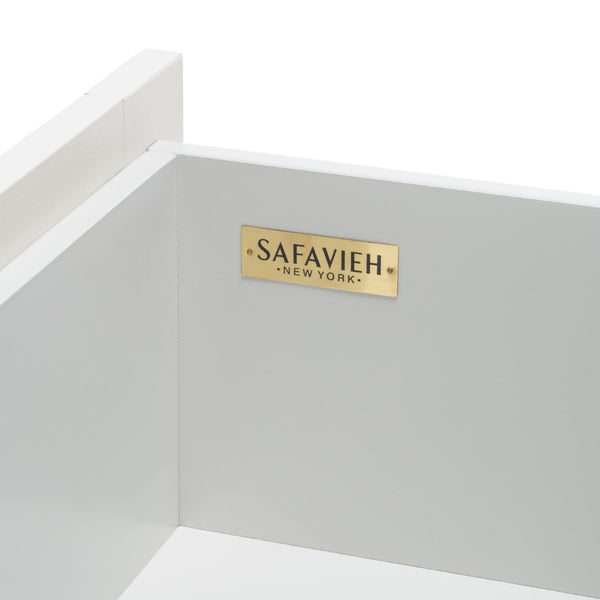 Safavieh Genevieve 3-Drawer Dresser – Retro-Inspired Elegance With Modern Gold Accents For Chic Storage Solutions Grey/White Washed DRS5000F