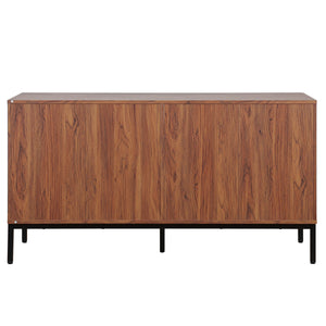 Safavieh Lylia 6 Drawer Dresser - Elegant Walnut Finish With Sleek Black Legs & Handles For Stunning Storage Walnut ,Black Wood,Metal Drs9604a-2bx