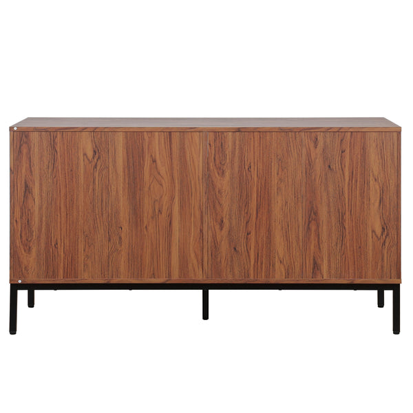 Safavieh Lylia 6 Drawer Dresser - Elegant Walnut Finish With Sleek Black Legs & Handles For Stunning Storage Walnut ,Black Wood,Metal Drs9604a-2bx