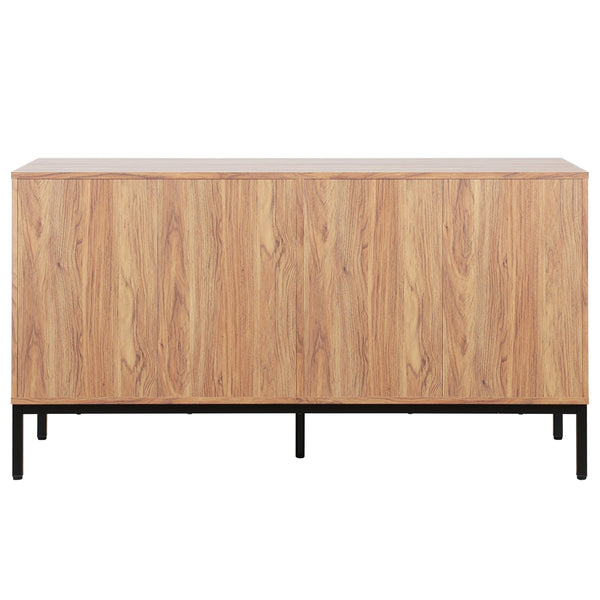 Safavieh Lylia 6 Drawer Dresser - Elegant Walnut Finish With Sleek Black Legs & Handles For Stunning Storage Oak ,Black Wood,Metal Drs9604d-2bx