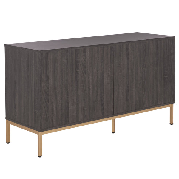 Safavieh Lylia 6 Drawer Dresser - Elegant Walnut Finish With Sleek Black Legs & Handles For Stunning Storage Distressed Black ,Gold Wood,Metal Drs9604e-2bx