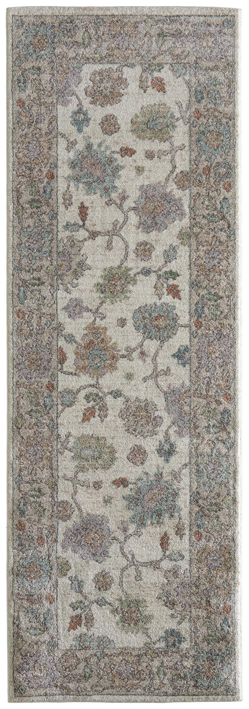 Feizy Rugs Dartmouth Persian Floral Polypropylene Area Rug for Living Room or Dining Space 2'6" x 7'3" DRT39QJFIVYMLTI02
