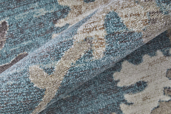 Feizy Rugs Dartmouth Persian Medallion Area Rug Polypropylene Vintage Style Living Room Accent 6'4" x 9'2" DRT39QMFBLUMLTE36