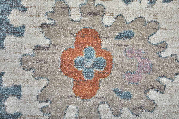 Feizy Rugs Dartmouth Persian Medallion Area Rug Polypropylene Vintage Style Living Room Accent 6'4" x 9'2" DRT39QMFBLUMLTE36