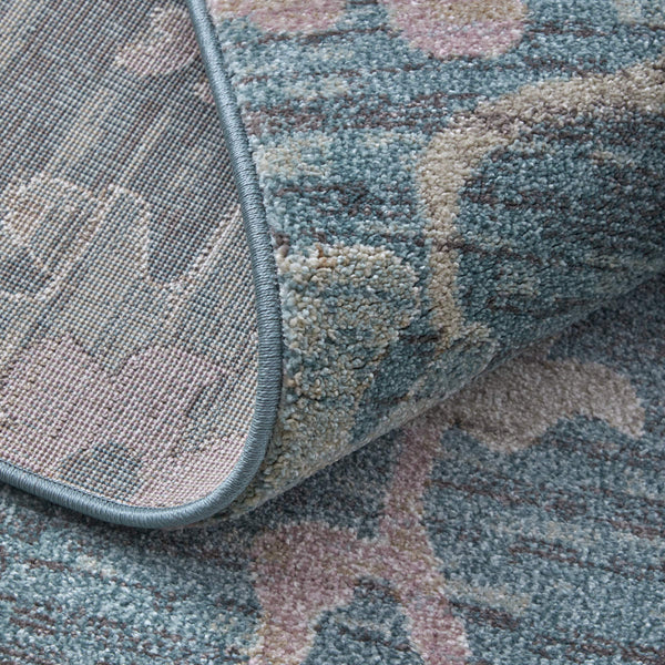 Feizy Rugs Dartmouth Persian Medallion Area Rug Polypropylene Vintage Style Living Room Accent 6'4" x 9'2" DRT39QMFBLUMLTE36