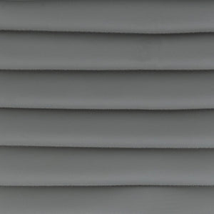 English Elm Alan Low Back Designer Armless Ribbed Swivel Task Chair for Stylish Comfort in Any Workspace Light Gray Vinyl/Chrome Frame DS-512B-LTGY-GG